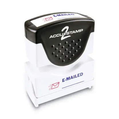 ACCUSTAMP2® Pre-Inked Shutter Stamp, Red/Blue, EMAILED