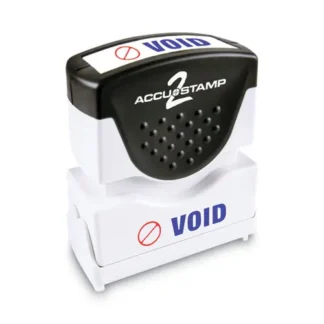 ACCUSTAMP2® Pre-Inked Shutter Stamp, Red/Blue, VOID