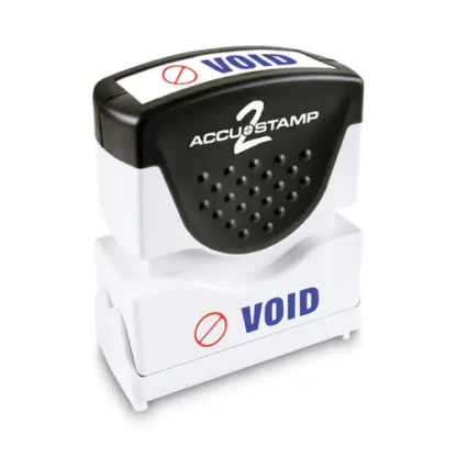 ACCUSTAMP2® Pre-Inked Shutter Stamp, Red/Blue, VOID