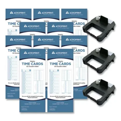 Acroprint® EXP500 Accessory Bundle, Weekly, Two Sides