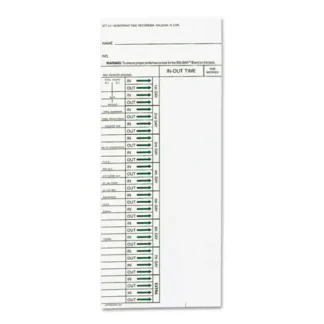 Acroprint® Time Clock Cards for Acroprint ATT310, One Side, 4 x 10, 200/Pack