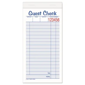 Adams® Multi-Part Guest Check Pad, Two-Part Carbonless, 50 Forms