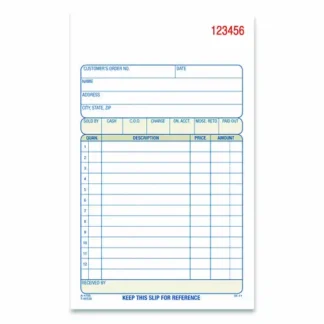 Adams® Multipart Sales Order Pad, Three-Part Carbonless, 4.19 x 6.69, 50 Forms/Pad, 10 Pads/Carton