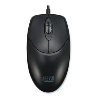 Adesso iMouse Desktop Full Sized Mouse, USB, Left/Right Hand Use, Black