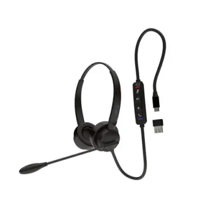 Adesso Xtream P4 Headset with Inline Controls, Binaural, Over the Head