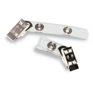 Advantus Badge Straps with Clips, Clear, 100/Box