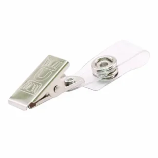 Advantus Badge Straps with Clips, Clear, 25/Pack