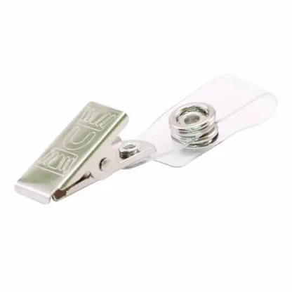 Advantus Badge Straps with Clips, Clear, 25/Pack