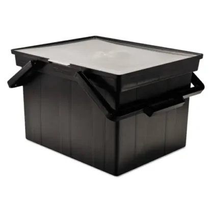 Advantus Companion Portable File, Letter/Legal, Black, 17" x 14" x 11"