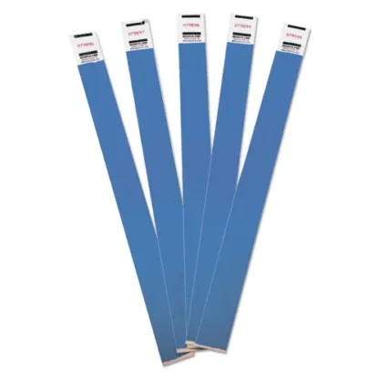 Advantus Crowd Management Wristbands, Blue, Sequentially Numbered, 500/Pack