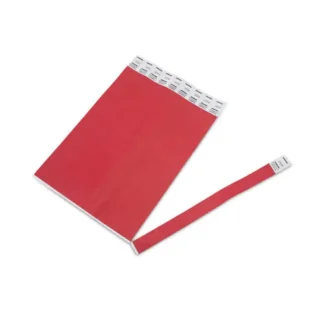 Advantus Crowd Management Wristbands, Sequentially Numbered, Red, 500 Pack