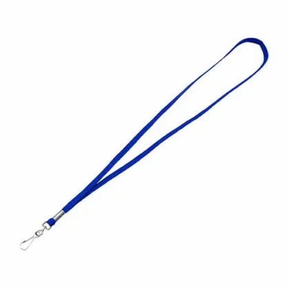 Advantus Deluxe Lanyard with J-Hook, Blue, 36" Long, 100/Pack