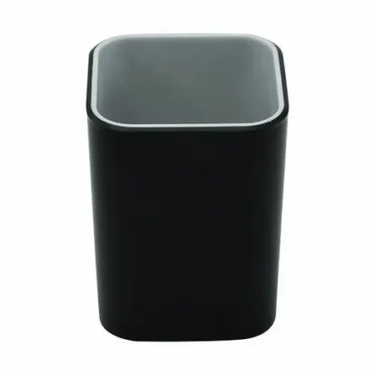 Advantus Fusion Pencil Cup, Plastic, Black/Gray