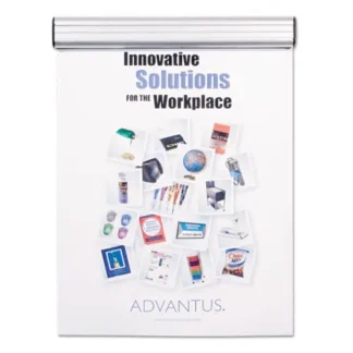 Advantus Grip-A-Strip Display Rails, Satin Aluminum