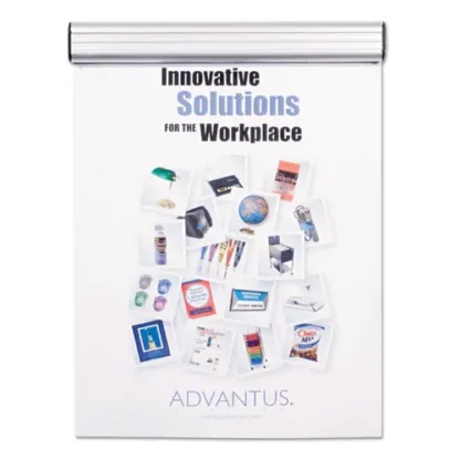 Advantus Grip-A-Strip Display Rails, Satin Aluminum
