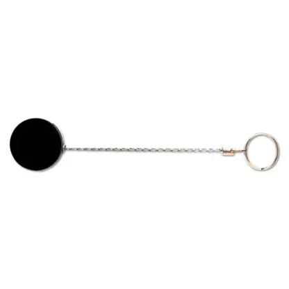 Advantus Heavy-Duty Retractable ID Card Reel, Black/Chrome, 6/Pack