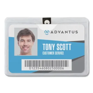 Advantus ID Badge Holders with Clip