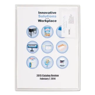 Advantus Kleer-File Poly Folder with ID Pocket, Letter Size, Transparent