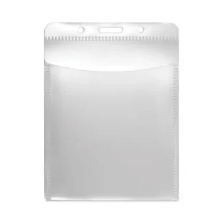 Advantus PVC-Free Vertical Badge Holders, Clear, 50/Pack