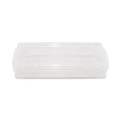 Advantus Super Stacker Pencil Box, Clear, 8.25" x 3.75" x 1.5"
