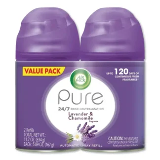 Air Wick® Freshmatic Ultra Spray Refill, Lavender/Chamomile, 5.89 oz Aerosol Spray, 2/Pack, 3 Packs/Carton