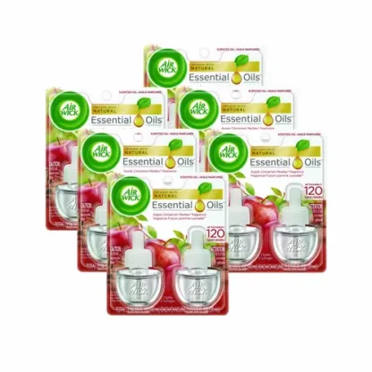 Air Wick® Scented Oil Refill, Apple Cinnamon Medley, 2 Refills/Pack, 6 Packs/Carton