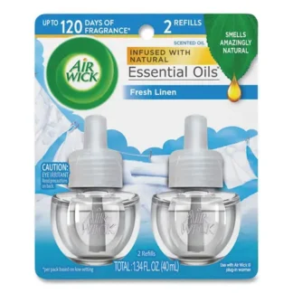 Air Wick® Scented Oil Refill, Fresh Linen, 0.67 oz, 2/Pack