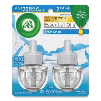 Air Wick® Scented Oil Refill, Fresh Linen, 0.67 oz, 2/Pack