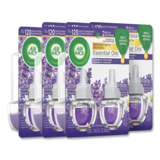 Air Wick® Scented Oil Refill, Lavender and Chamomile, 0.67 oz, 2/Pack, 6 Packs/Carton