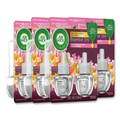 Air Wick® Scented Oil Refills, Summer Delights, 0.67 oz, 2/Pack, 6 Packs/Carton