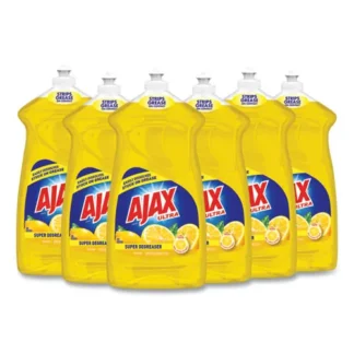 Ajax® Dish Detergent, Lemon Scent, 52 oz Bottle, 6/Carton
