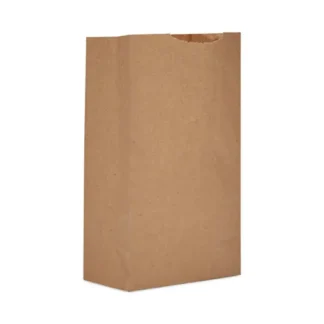 AJM Packaging Corporation Grocery Bag, 20" x 9" x 24", Brown, 5,000/Bundle; Non-Stock Item - Extended Delivery Time