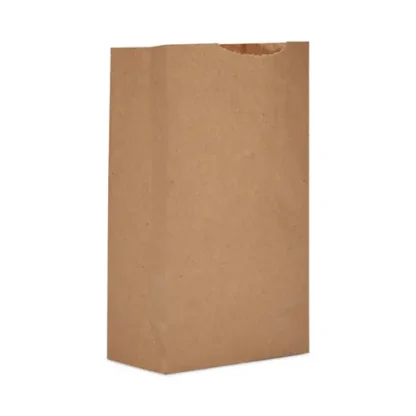 AJM Packaging Corporation Grocery Bag, 20" x 9" x 24", Brown, 5,000/Bundle; Non-Stock Item - Extended Delivery Time