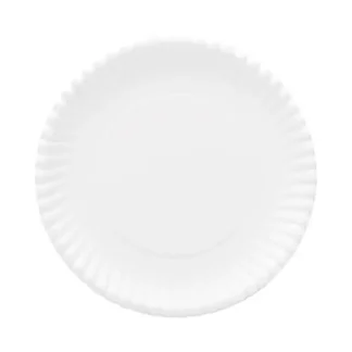 AJM Packaging Corporation Original Heavyweights Paper Plates, 9" dia, White, 120/Pack, 8 Packs/Carton