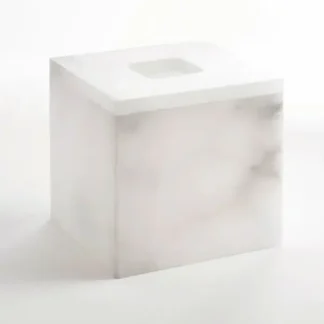 Alabaster Tissue Holder – Natural