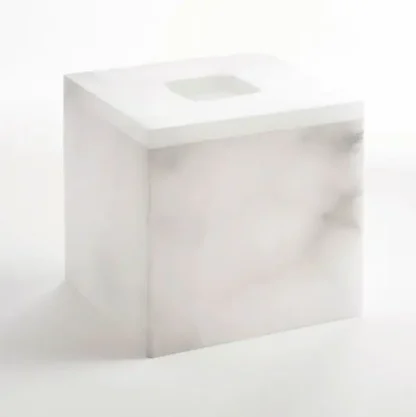 Alabaster Tissue Holder – Natural