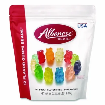 Albanese® World’s Best Gummi Bears, 12 Assorted Fruit Flavors, 36 oz Bag