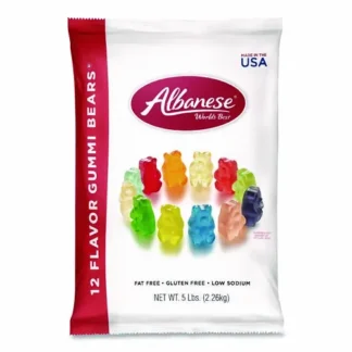 Albanese® World’s Best Gummi Bears, 12 Assorted Fruit Flavors, 5 lb Bag
