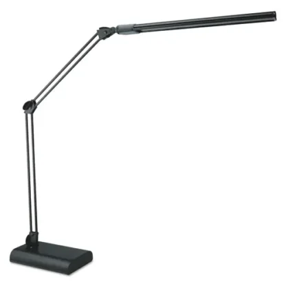 Alera® Adjustable LED Desk Lamp, Black, 21.5" Height