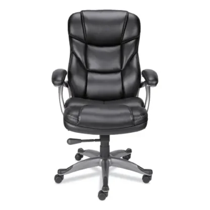 Alera® Alera Birns Series High-Back Task Chair, Supports Up to 250 lb, 18.11" to 22.05" Seat Height, Black Seat/Back, Chrome Base