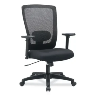 Alera® Alera Envy Series Mesh High-Back Swivel/Tilt Chair, Supports Up to 250 lb, 16.88" to 21.5" Seat Height, Black