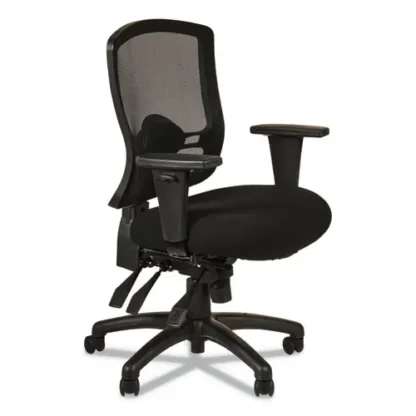 Alera® Alera Etros Series Mid-Back Multifunction Chair with Seat Slide, Black, Supports Up to 275 lb