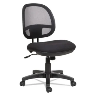 Alera® Alera Interval Series Swivel/Tilt Mesh Chair, Supports Up to 275 lb, Black