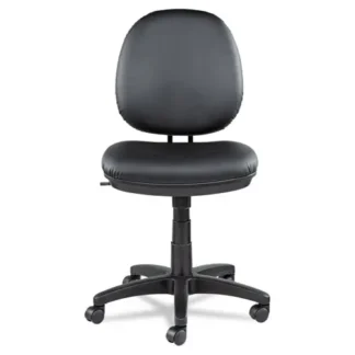 Alera® Alera Interval Series Swivel/Tilt Task Chair, Bonded Leather, Black, 18.11"-23.22" Seat Height, 275 lb Capacity