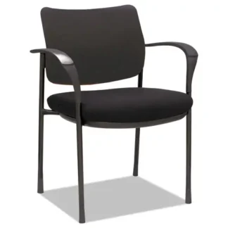 Alera® Alera IV Series Fabric Back/Seat Guest Chairs, Black, 2/Carton