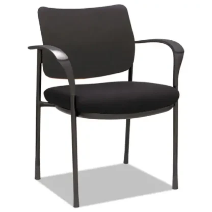 Alera® Alera IV Series Fabric Back/Seat Guest Chairs, Black, 2/Carton