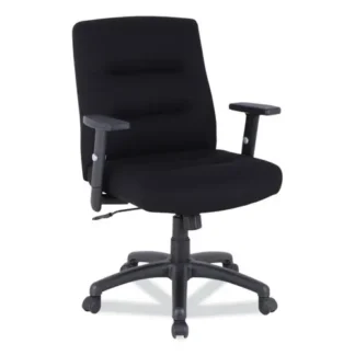 Alera® Alera Kesson Series Petite Office Chair, Supports Up to 300 lb, 17.71" - 21.65" Seat Height, Black