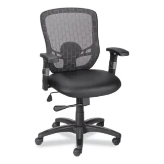 Alera® Alera Linhope Chair, Supports Up to 275 lb, Black Seat/Back, Black Base