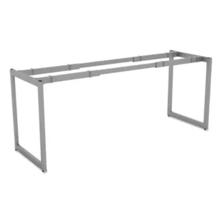 Alera® Alera Open Office Desk Series Adjustable O-Leg Desk Base, Silver