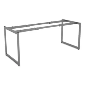 Alera® Alera Open Office Desk Series Adjustable O-Leg Desk Base, Silver